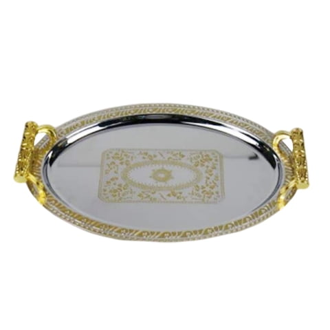 Bothyi - Bandeja De Servicio Ovalada Multiusos Con Asas Para La Mesa De Fiesta De La Sala De Estar S