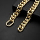 thumbnail image 2 of Collar de perro de enlace cubano grueso de 35 cm / 14 pulgadas, collar de cadena de perro de oro para perros pequeños y medianos - collar de perro de longitud, 2 of 3