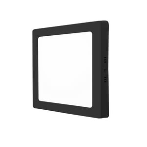 Sobrepuesto Led Cuadrado Daumer Marco Negro 18W Luz Neutra