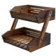 thumbnail image 1 of Fruit Basket Dorhors, organizador de cocina de 2 niveles, madera, 1 of 7