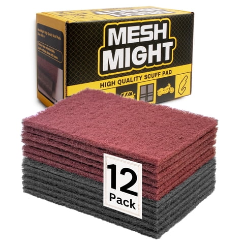 Meshmight - Scuff P800 + 6 Granates P320, Paquete De 12 Unidades, 6 X 9, 6, Color Gris