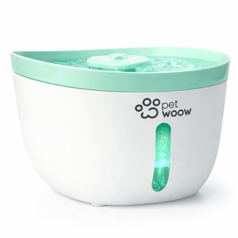 Petwoow - Dispensador Agua Mascotas 2L Verde