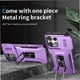 thumbnail image 2 of Funda Armada para Motorola Moto G Play 5G 2025 con Tapa Deslizante y Soporte Magnético Giratorio Morado, 2 of 5