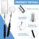 thumbnail image 3 of Telescoping Inspection Mirror, 2 Pack Round Rectangular Mirror, 3 of 3