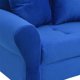 thumbnail image 3 of Living Lua Sofa 3 Cuerpos + 2 Poltronas Felpa Azul, 3 of 6