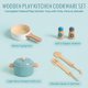 thumbnail image 3 of Set Cocina Juguete Madera WoodenEdu Ollas Utensilios FSC, 3 of 3