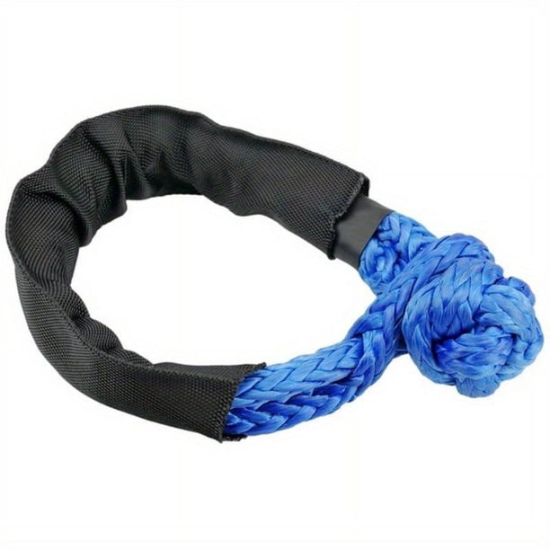 Shatter Resistant Synthetic Soft Shackle Rope Heavy Duty Off-road 4X4 Traction Shackle With Protective Sleeve Recovery