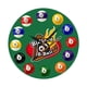 thumbnail image 3 of Bolas de billar de reloj de pared fáciles de leer bolas de mesa de billar de deporte fácil de 12 pulgadas para la sala de juegos de la sala de juegos, 3 of 5