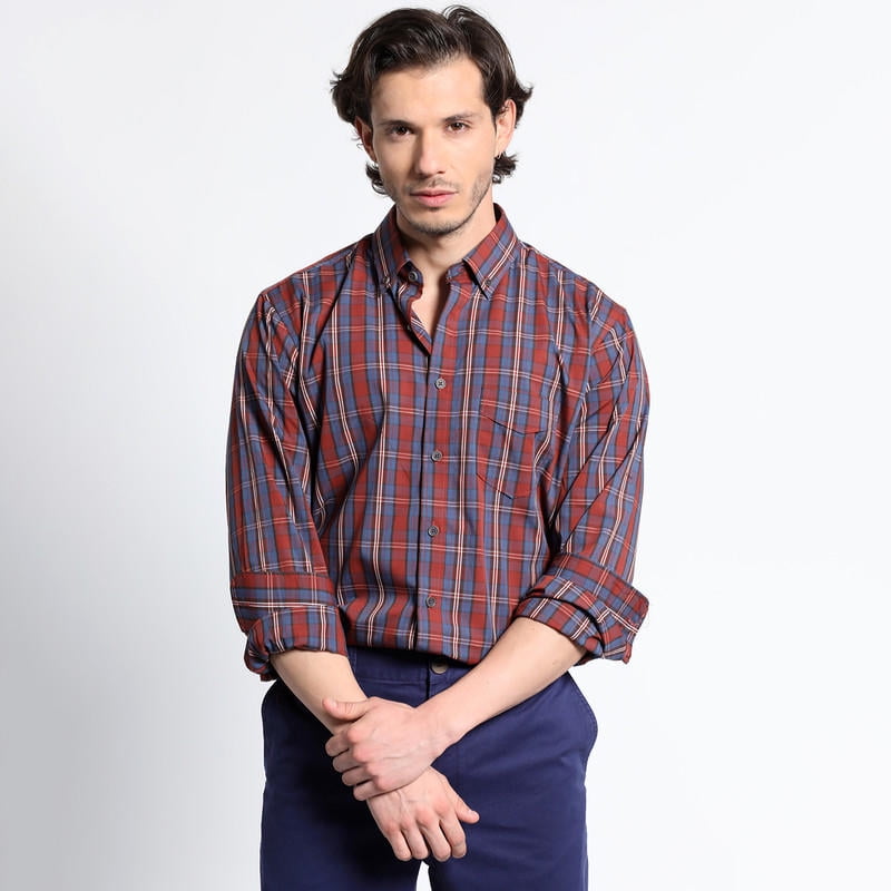 Truval - Camisa Manga Larga Trevira Cuadros Regular Fit