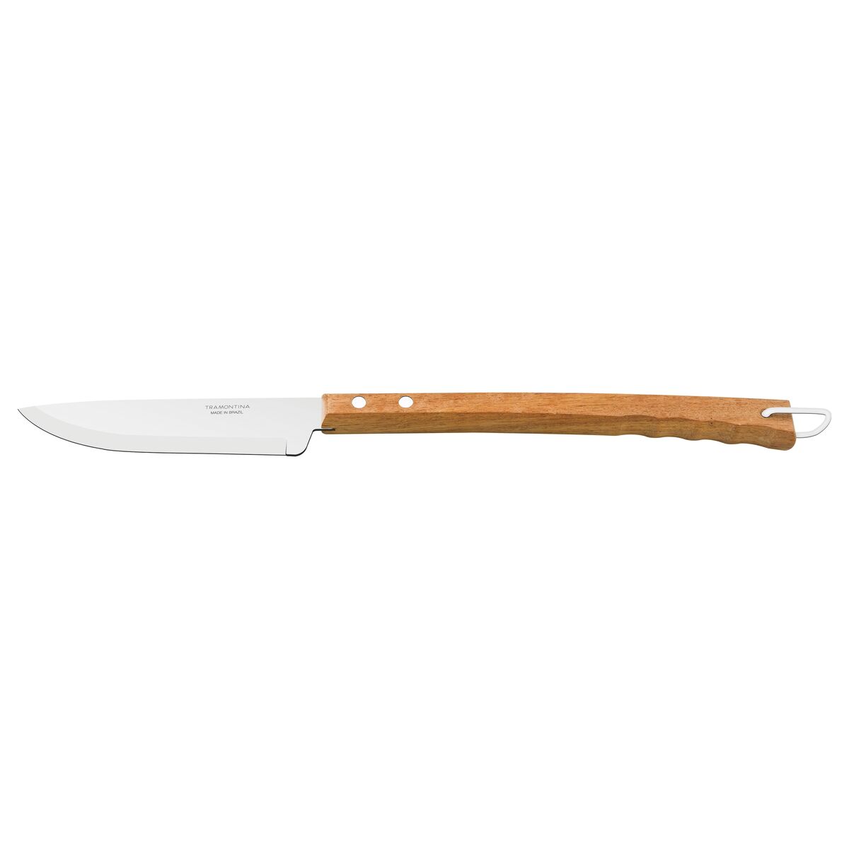 Cuchillo Trinchante Tramontina Churrasco Con Lámina De Acero Inoxidable Y Mango De Madera 8"" 52,6 Cm