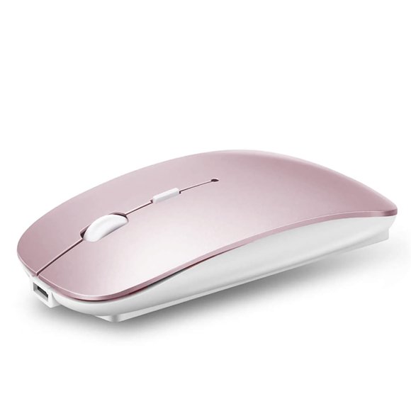 Ratón PEIBO Bluetooth 5.2 Recargable Rosa