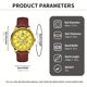 thumbnail image 2 of Reloj de Cuarzo Atractivo de Alta Calidad para Hombre, Puntero Luminoso Dorado de Tendencia de Moda Empresarial, Escala de Diamantes de Imitación Resistente a los Arañazos, 2 of 17