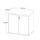 thumbnail image 3 of Estante Oficina 2 Puertas con Llave Blanco Café, 3 of 3