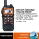 thumbnail image 2 of Radio VHF portátil STANDARD HORIZON HX210 impermeable - Negro, 2 of 6