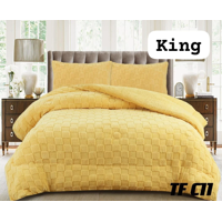 Todostore - Plumón De Invierno Texturizado Diseño Cuadros Con Chiporro