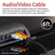 thumbnail image 2 of Cable compuesto de audio/vídeo GE 23216, 1,8 m, 3 machos a 3 machos, 2 of 7