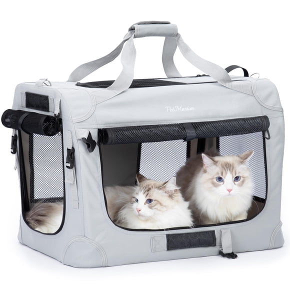Transportín Para Gatos Extra Grande Para 2 Gatos De Más De 9 Kg Impermeable