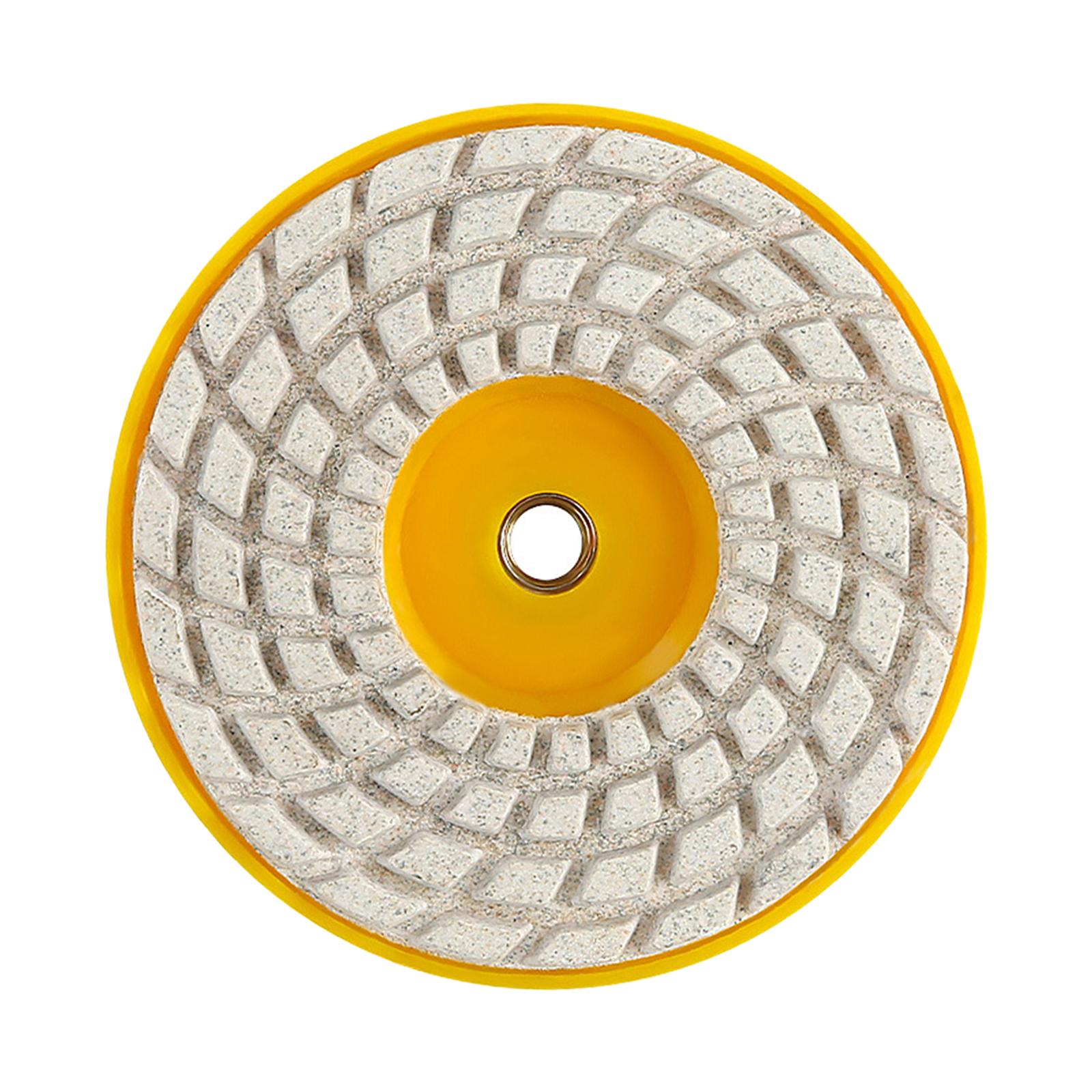 Magideal - Almohadilla De Pulido En Seco De De Resina De Diamante, 100Mm, 4 "", Espesor 3,5Mm, Accesorios Resistentes Al Desgaste Para Lijado De Mármol Y Pi