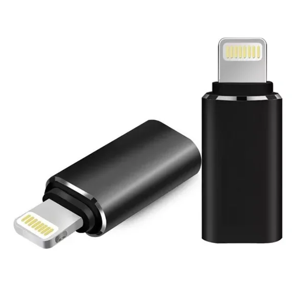 Adaptador compatible Iphone Lightning A Tipo C OTG de 8 pines Macho A Tipo C Hembra Conector Hembra