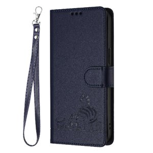 Funda Tipo Cartera Foxdock Para Samsung Galaxy A21S Con Soporte, Ranuras, Rfid, Diseño De Gato