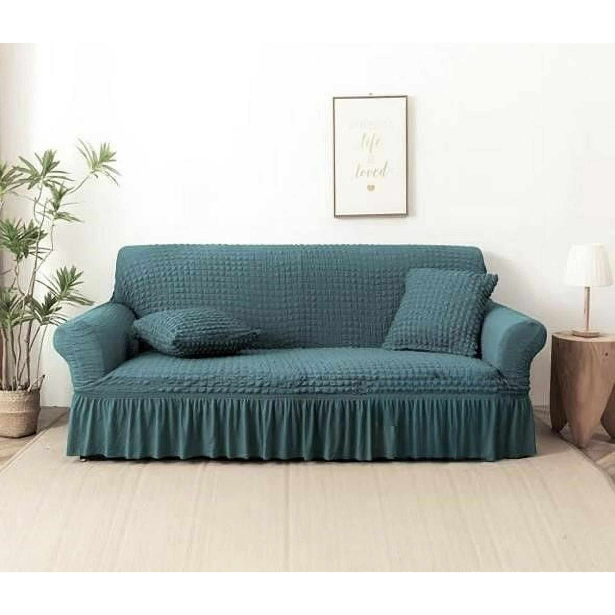 Angeles Del Hogar - Funda Cubre Sofa Sillon Cuadrille Turco 4 Cuerpos