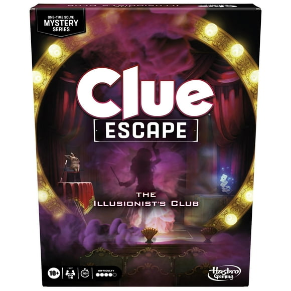 Juego de mesa Hasbro Gaming Clue Escape The Illusionist's Club