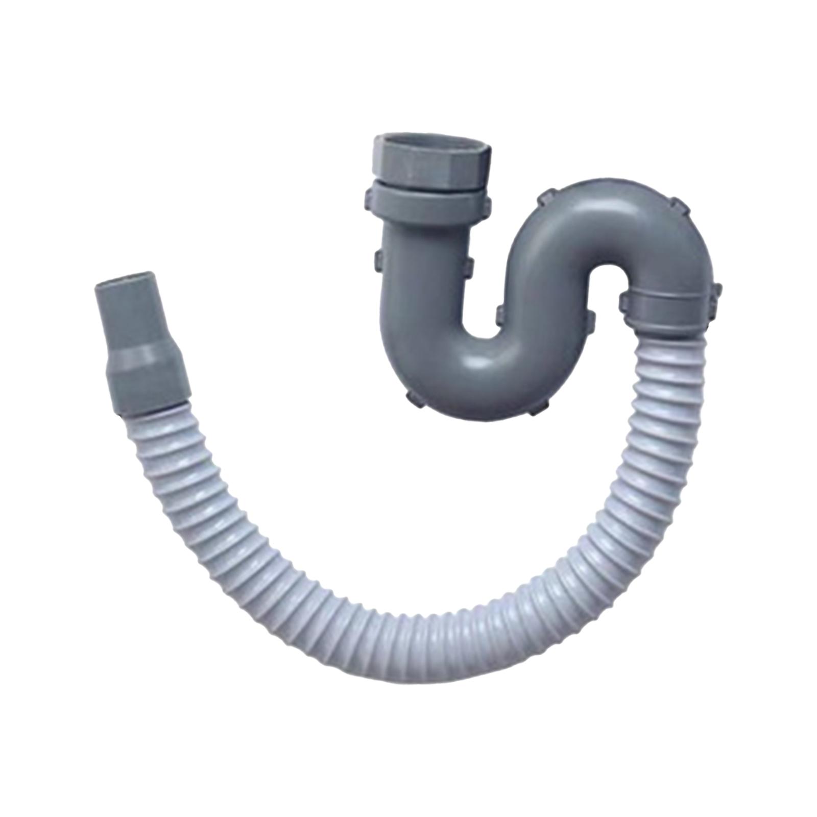 Magideal - Accesorios Para Tuberías De Drenaje De Fregadero De Cocina, Expandibles, Fáciles De Instalar, Manguera De Drenaje De Tubo De Alcantarillado Resistente Estilo C