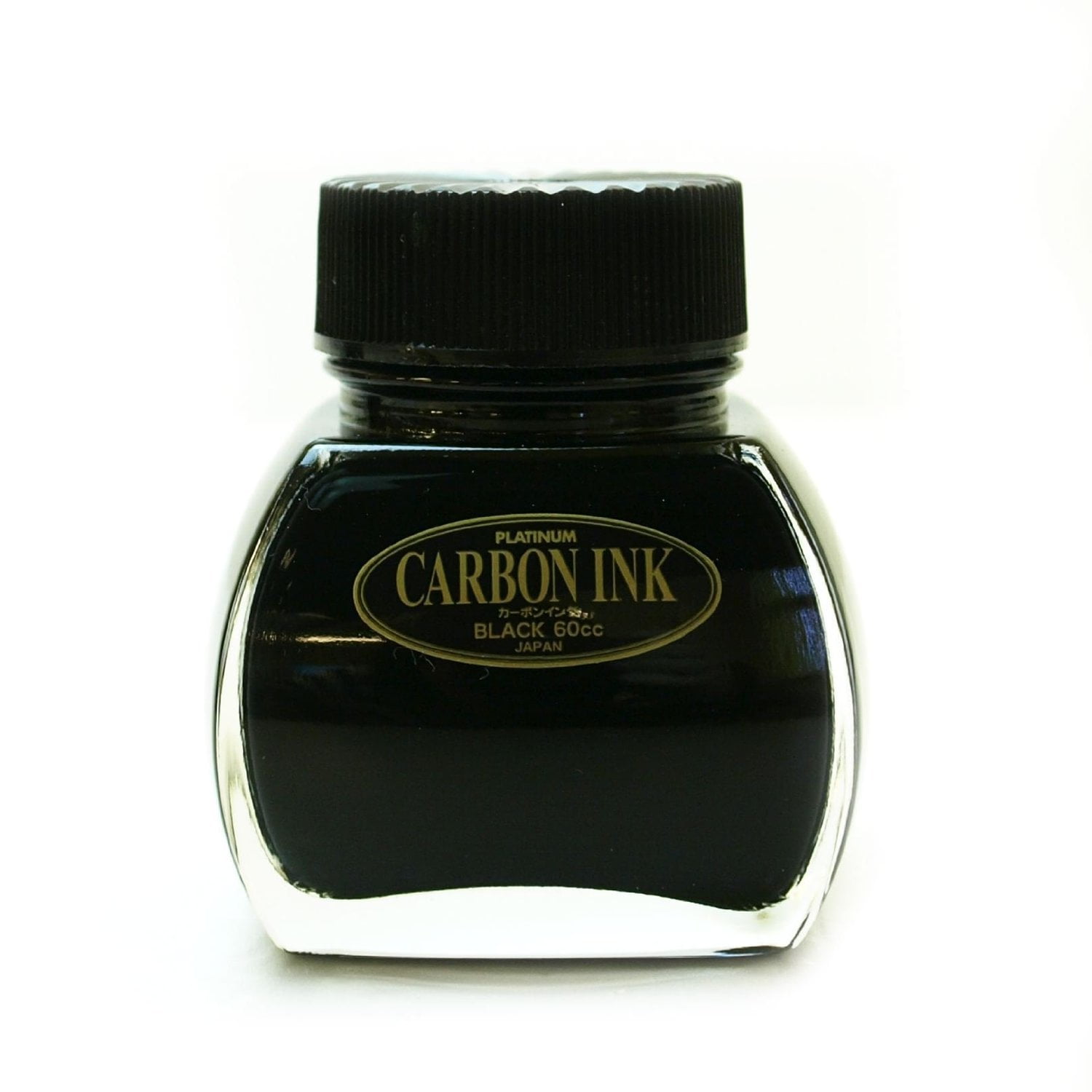 Platinum - Botella De Tinta De Carbono Platino, 60 Ml, Tinta Pigmentada Negra