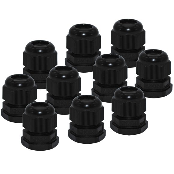 Prensaestopas ZKSM M20 de nylon impermeables de 6-12 mm, 10 piezas