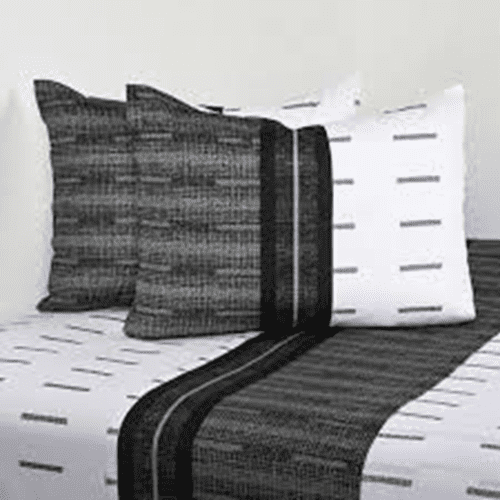 Genérico - Sabanas Cannon 2 Plazas 144 Hilos Vías Negro Color Alba
