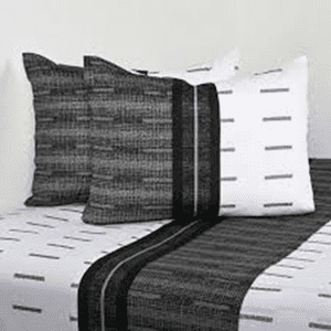 Genérico - Sabanas Cannon 2 Plazas 144 Hilos Vías Negro Color Alba