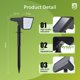 thumbnail image 3 of Focos solares Philips, paquete de 4, 28 LED, 7500 K, resistentes al agua, 3 of 7