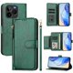 thumbnail image 2 of Funda Billetera Cremallera para BLU Bold K10 con Porta Tarjetas, Soporte y Correa Verde, 2 of 5