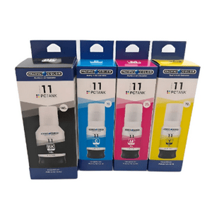 Pacific Color - Pack 4 Tintas Gi-11 Alternativa Bk C M Y G2160 G3160 4 Colores B/C/M/Y