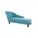 thumbnail image 2 of Chaise Longue Izquierdo Felpa Turquesa, 2 of 2