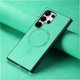 thumbnail image 3 of Magnetic Slim Case for Samsung Galaxy S23 Ultra with Camera Guard & Anti-Scratch Back Green, 3 of 6