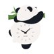 thumbnail image 3 of Reloj De Pared Sin Tictac, Fácil De Leer, Con Dibujos Animados, Bonito, Para Apartamento, Escuela, Oficina, Panda, 3 of 5