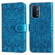 thumbnail image 1 of Funda tipo cartera FOXDOCK para OPPO A54 5G , diseño girasol en relieve, cuero PU, cierre magnético, soporte y tarjetero, 1 of 5