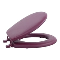 Asiento De Inodoro Achim Fantasia, Vinilo Blando, 43 Cm, Color Burdeos