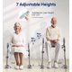 thumbnail image 4 of Asiento de inodoro elevado Bluelog con asas ajustables, 400 libras, 4 of 7
