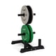thumbnail image 1 of Juego de discos de peso CAP Barbell de 100 lb con rack de almacenamiento, 1 of 8