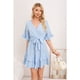 thumbnail image 1 of Vestido Corto Mujer Manga Corta Escalonado Casual Eventos 3369, 1 of 3