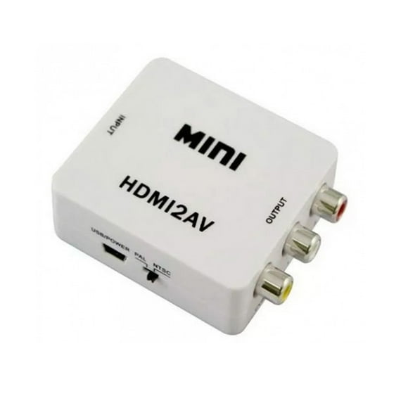 Adaptador conversor de HDMI a RCA Full HD 1080p