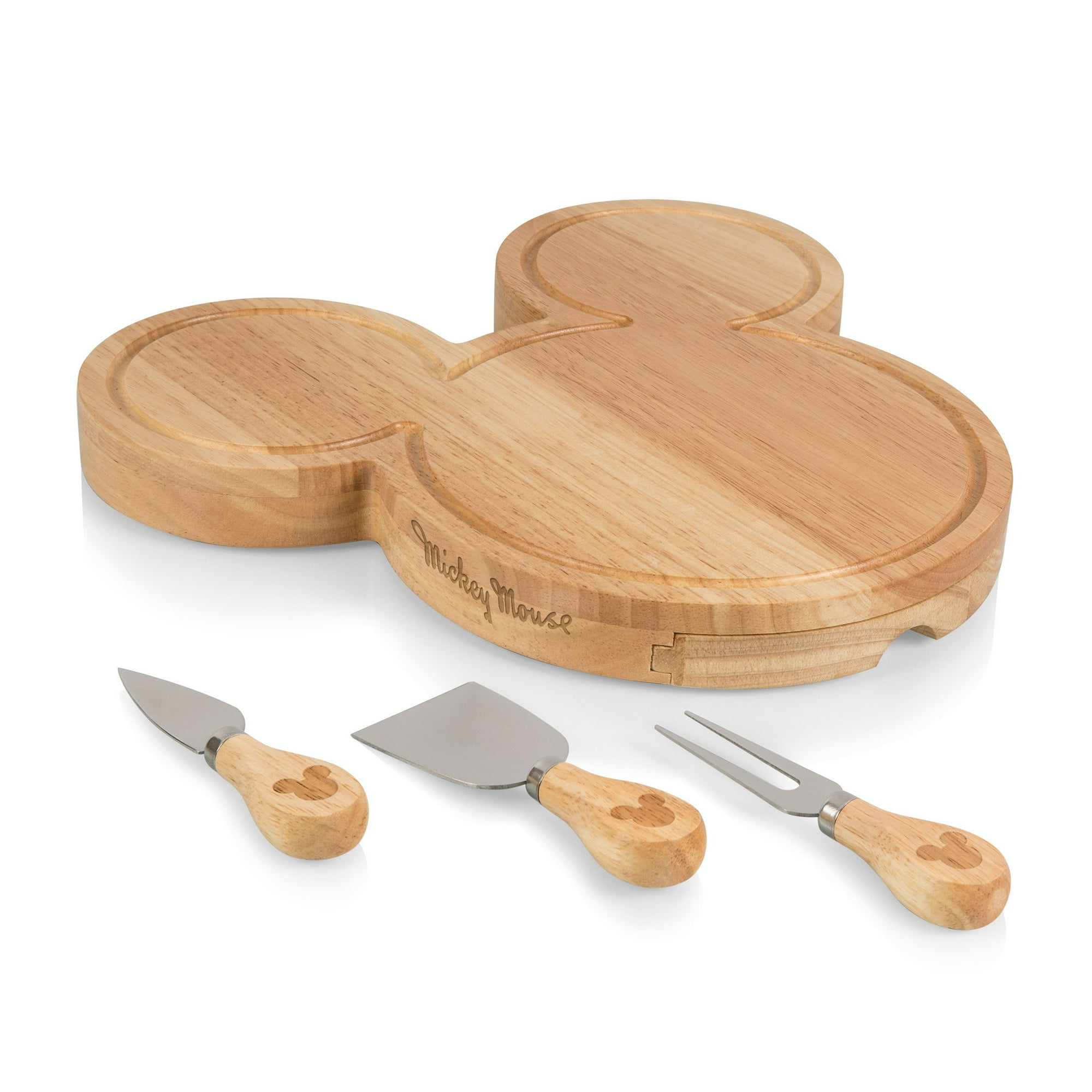 Set De Tablas Para Quesos Picnic Time Disney Con Forma De Cabeza De Mickey Mouse