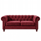 thumbnail image 2 of Sofa Florencia 3C Tela Velvet Burdeo, 2 of 6