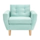 thumbnail image 1 of Sofa Bote 1c Felpa 05 Verde Agua, 1 of 6
