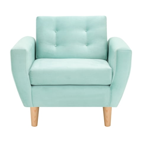 Bodevir - Sofa Bote 1C Felpa 05 Verde Agua