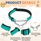 thumbnail image 3 of Collares de Cadena para Perros Uxcell, Collar para Perros sin Tirones Ajustable Reflectante de Nylon con Cadena de Acero Aleado, (L-24 Pulgadas, Verde Claro), 3 of 7