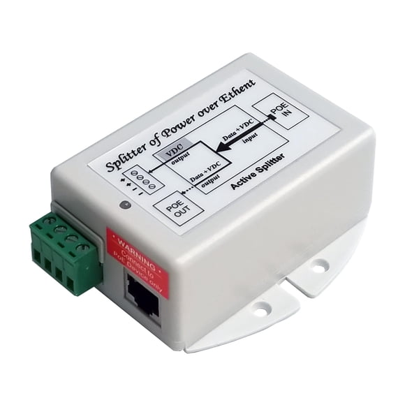 Divisor PoE Tycon 48V/24V 20W Gigabit Aislado