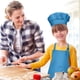 thumbnail image 4 of 1 juego de delantal y gorro para niños y manga, delantal de chef para cocinar, hornear, pintar, para jardín de infantes, pintura artística, 4 of 8
